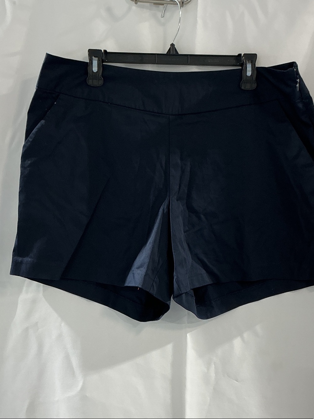 Cato Dark Navy High-Waist Tailored Dress Shorts